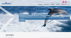 Desktop Screenshot of maveric-systems.com